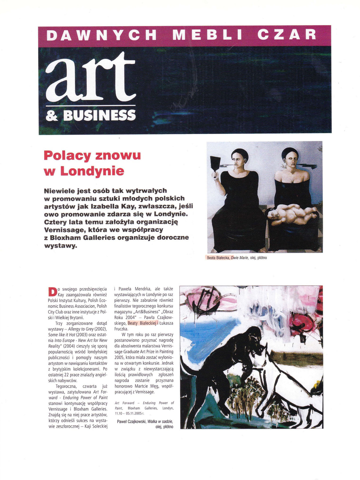 Art and Business 2005 Beata Ewa Białecka