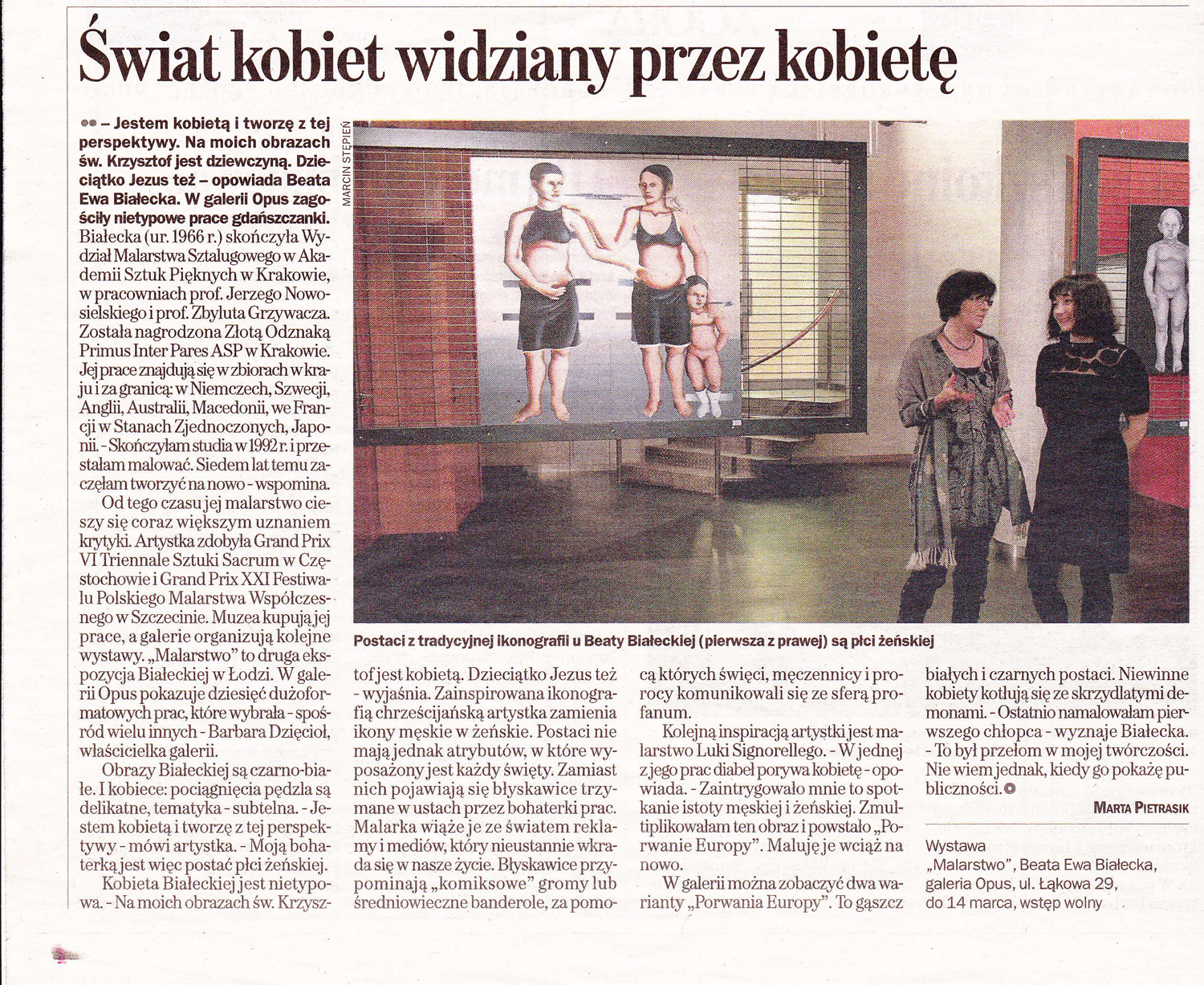 Gazeta Wyborcza 2010 Beata Ewa Białecka